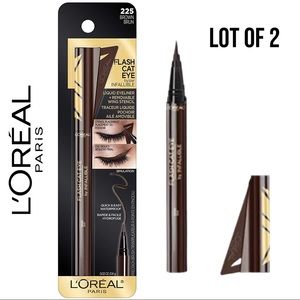 Infallible Cat Eye Waterproof Brown Eyeliner w Stencil L'Oreal Paris